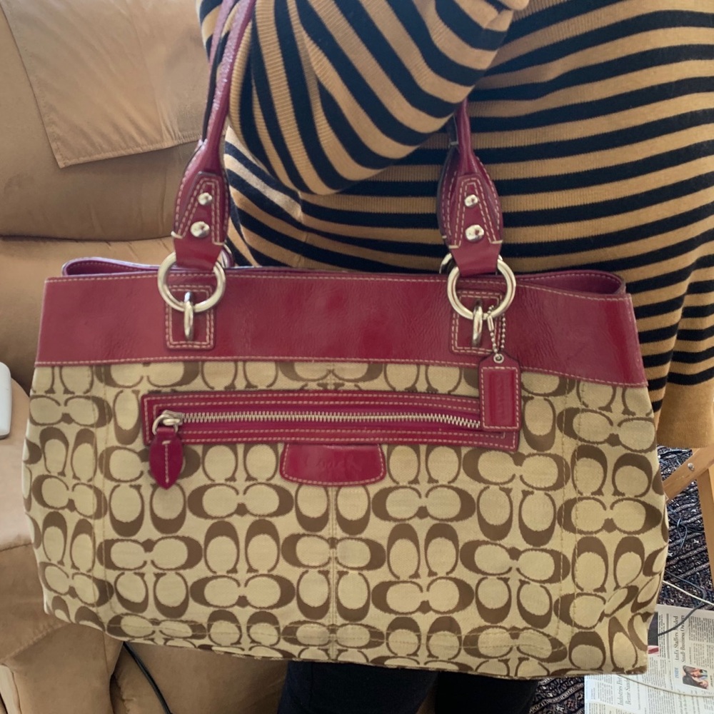 Coach F15534 Tan Signature Bag -NWOT